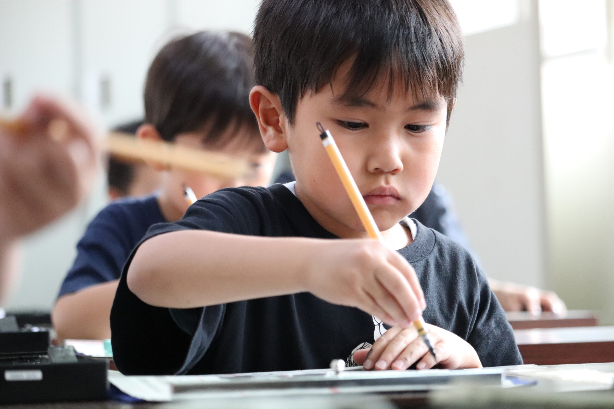 習字の様子
