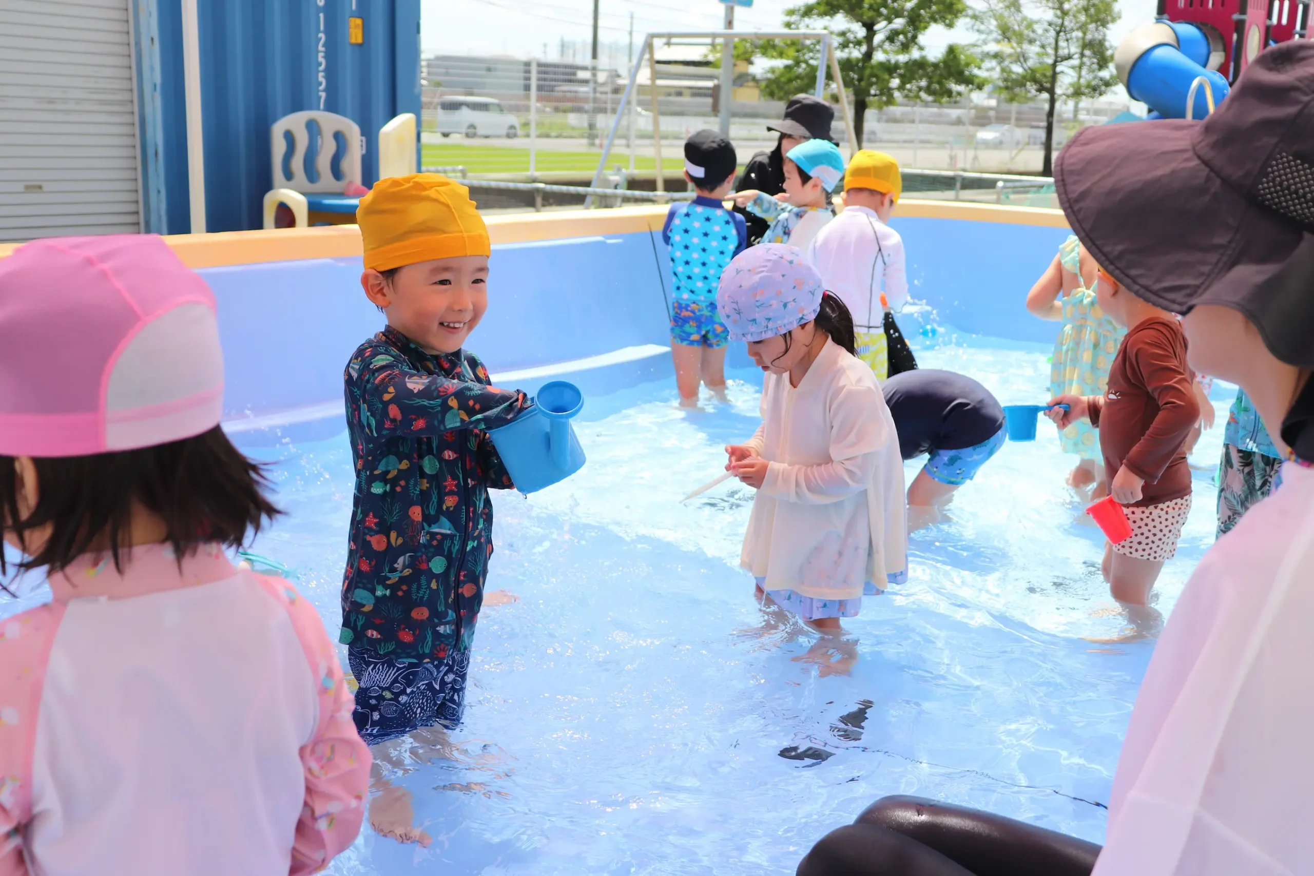 水遊びの様子